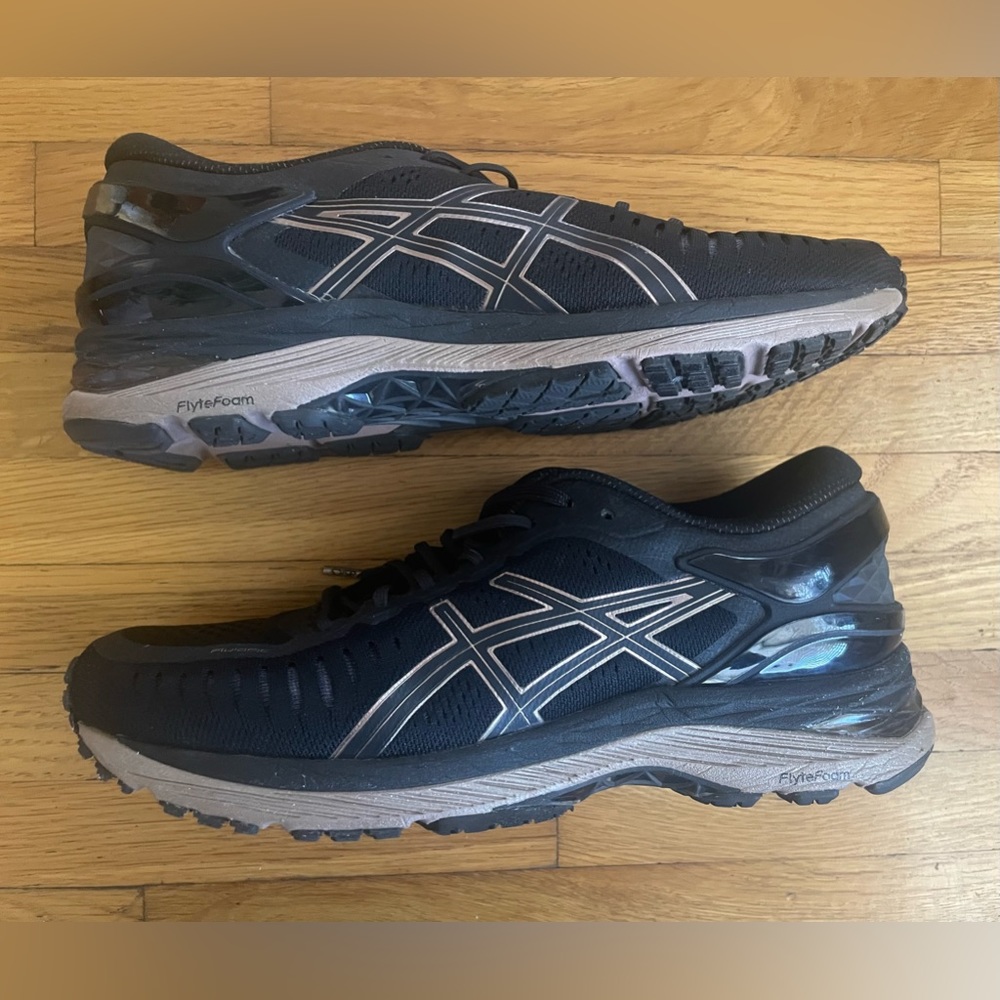 Asics Womens Black Rose Gold DuoMax Athletic Training Running Shoes 7.5  T691N